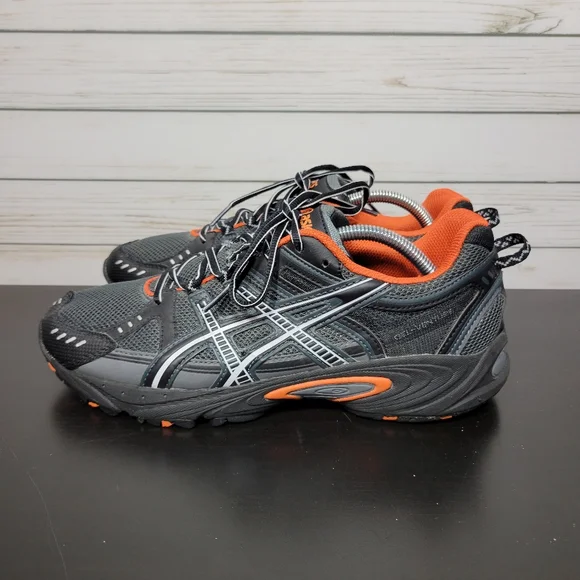 Asics Shoes Asisc Gel Venture 3 Black Grey Orange Poshmark